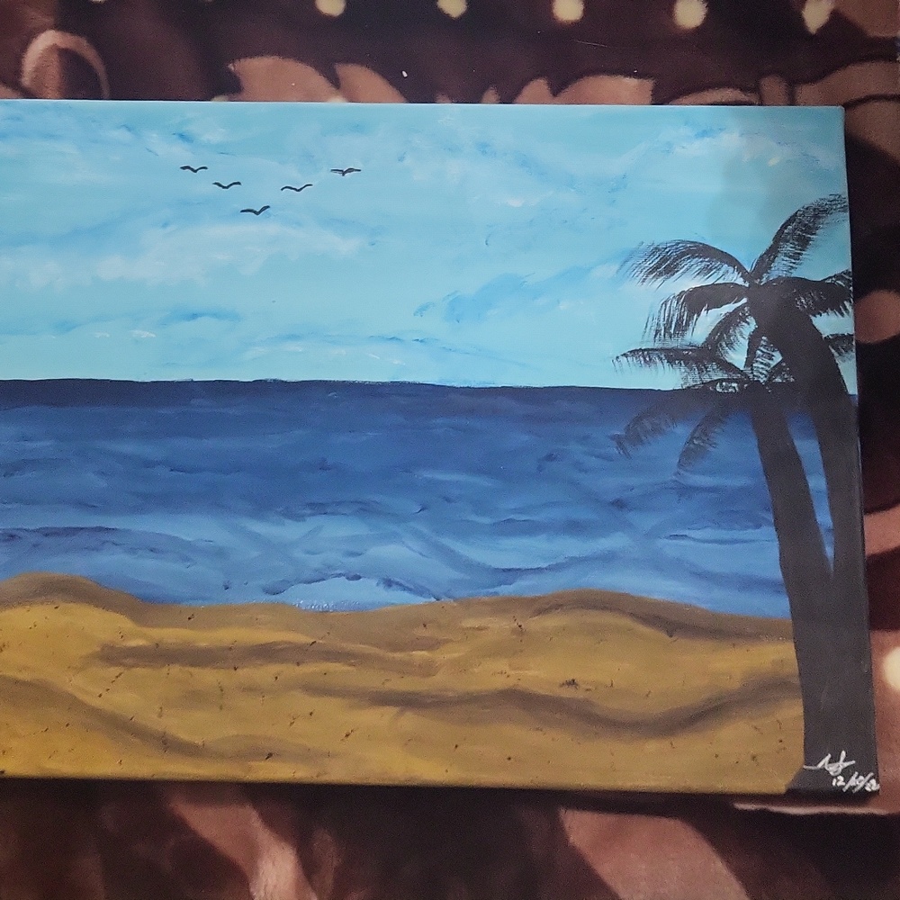 Island Acrylic custom painting